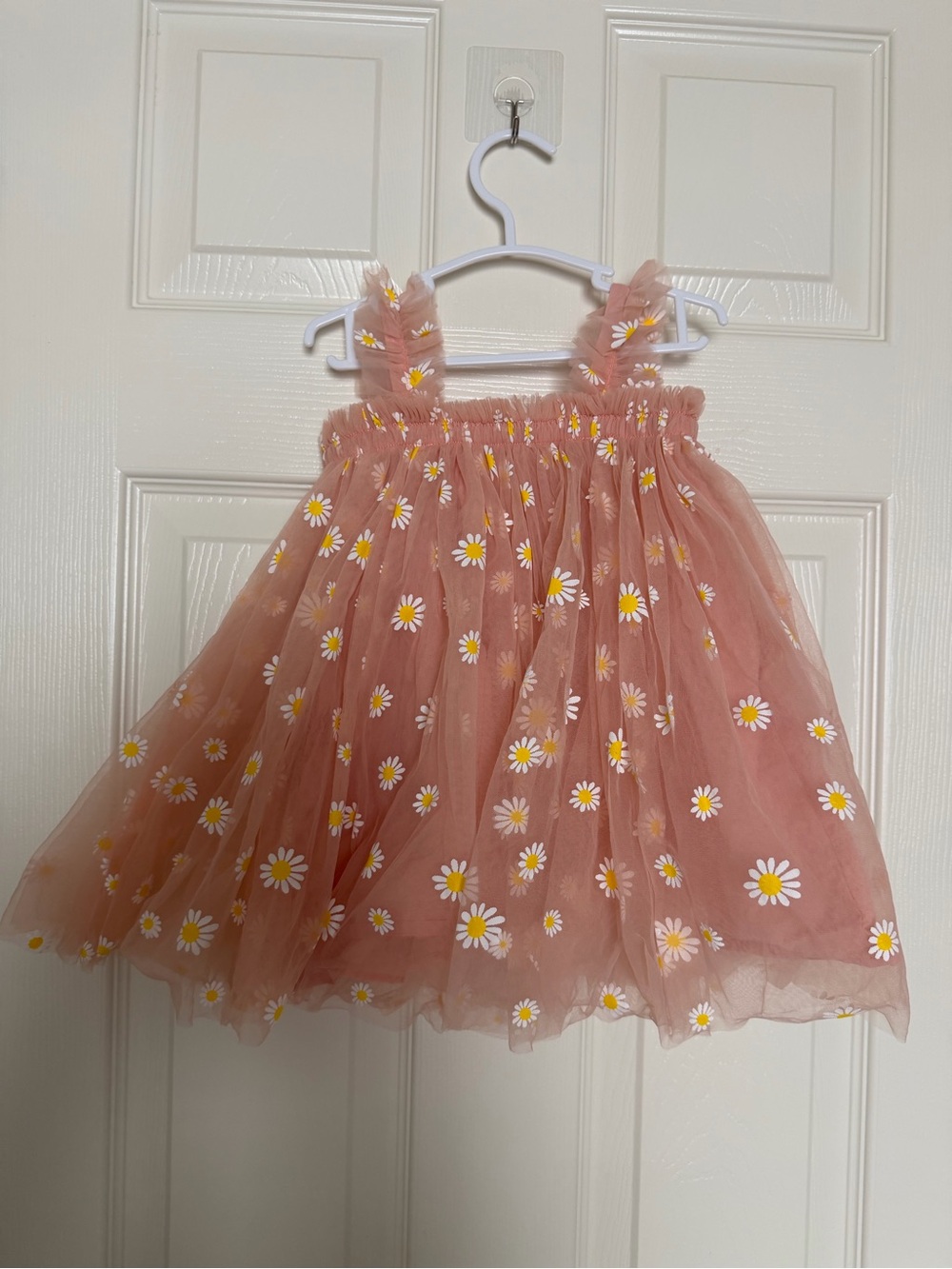 9-12M Pink Daisy Tulle Sundress